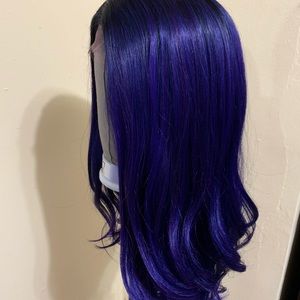 Human hair blend wig